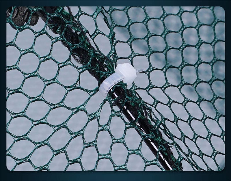 PuDong 2 Pack Crawfish Trapï¼ŒCrab Fish Trap,Foldable Fishing Bait Trap Cast Net Cage with 18 Feets Nylon Rope for Catching Small Bait Fish Eels Crab Lobster Minnows Shrimp 2 Pack - Image 3